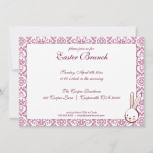 Purple Elegant Easter Brunch Invitation