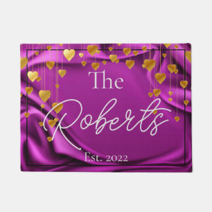 Purple Elegant Housewarming   New Home   Welcome  Doormat