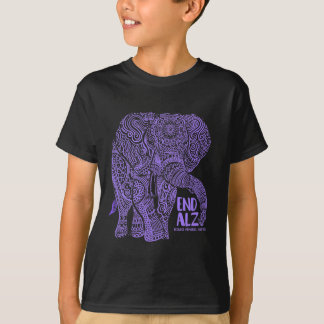 Purple Elephant Alzheimer Awareness Apparel and gi T-Shirt