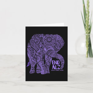 Purple Elephant Heimerheimer Awareness Apparel And Card