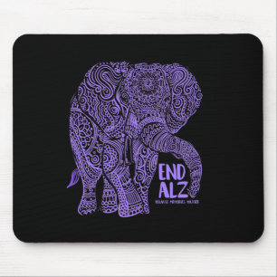 Purple Elephant Heimerheimer Awareness Apparel And Mouse Pad