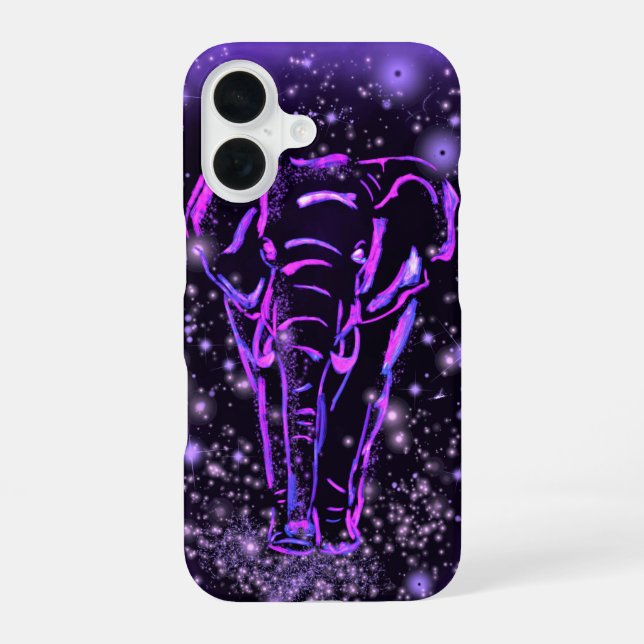 Purple Elephant iPhone Case (Back)