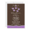 Purple Elephant Mobile Baby Shower Invitation
