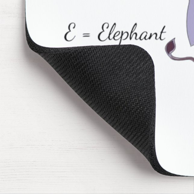 Purple Elephant Mouse Pad - Cute E-Elephant Desk M (Corner)