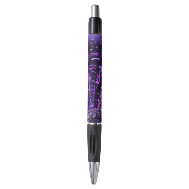 Purple Elephant Pen (Front Vertical)