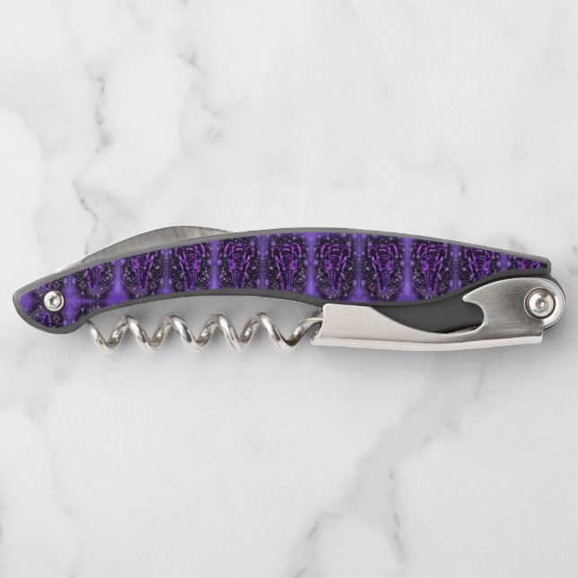 Purple Elephants Waiter's Corkscrew (Back)