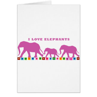 Purple Elephants Walking