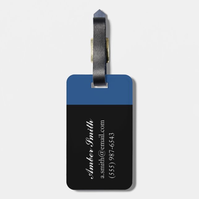 Purple Emperor 2012 Luggage Tag (Back Vertical)