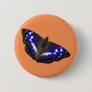 Purple Emperor Butterfly 6 Cm Round Badge