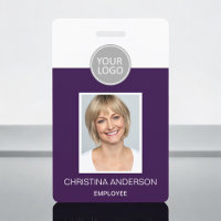Purple Employee Name Logo Photo Corporate Work