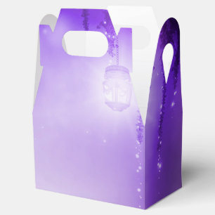 Purple Enchanted Forest Fantasy Wedding Favour Box