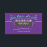 purple engineer Science Circuit Board Code Business Card<br><div class="desc">purple engineer Science Circuit Board Code</div>