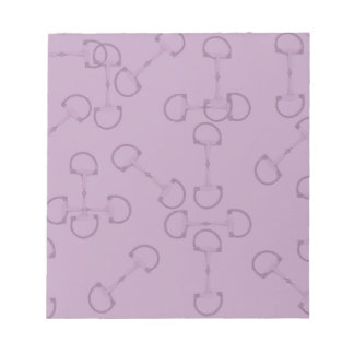 Purple Equestrian Horse Bits Notepad