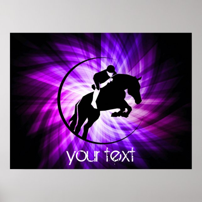 Purple Equestrian Poster (Front)