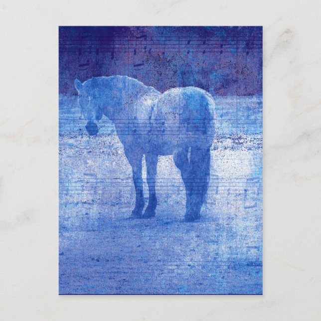 Purple Equine Postcard (Front)