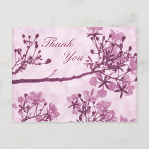 Purple Eternal Bliss Thank You Postcard