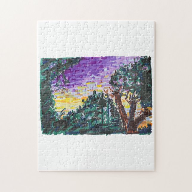 Purple Evening Jigsaw Puzzle (Vertical)