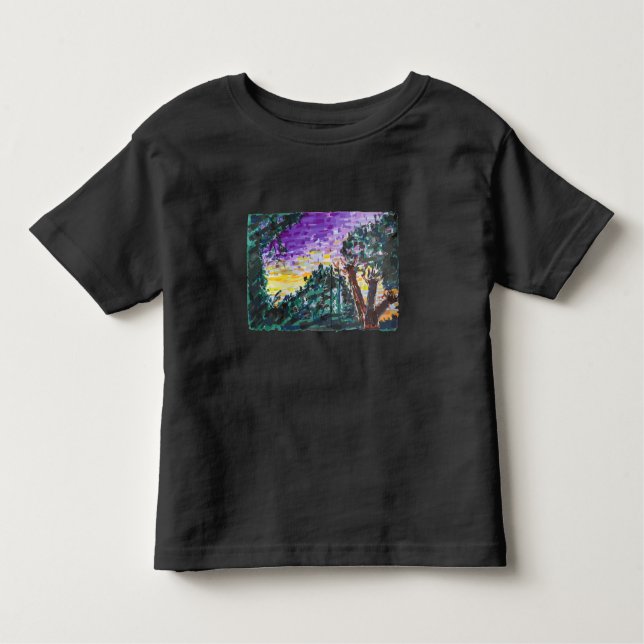 Purple Evening Toddler T-Shirt (Front)