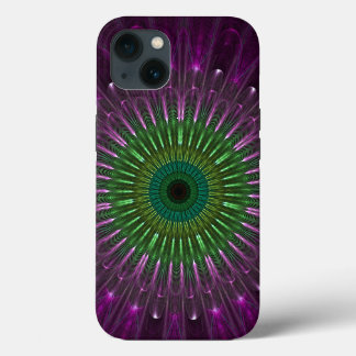 Purple Eye Fractal iPhone 13 Case