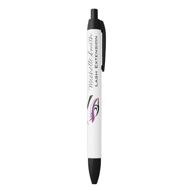 Purple Eye long eyelashes Lash extension  icon Black Ink Pen (Bottom (Vertical))