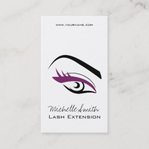 Purple Eye long eyelashes Lash extension  icon Business Card