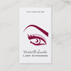 Purple Eye long eyelashes Lash extension  icon Business Card