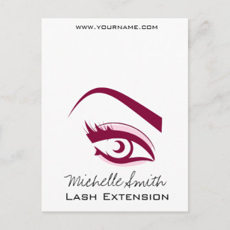Purple Eye long eyelashes Lash extension  icon Postcard