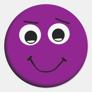 Purple Face Stickers