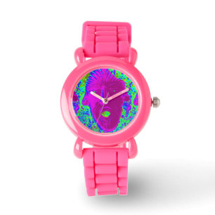 purple face watch