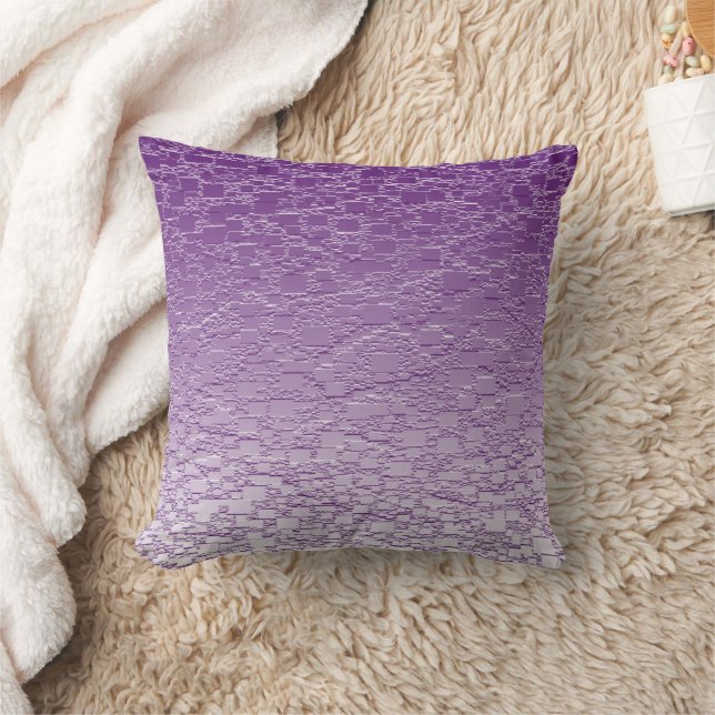 Purple Fade Mini Tile Design Cushion (Blanket)