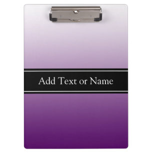 Purple Faded Personalised Clipboard