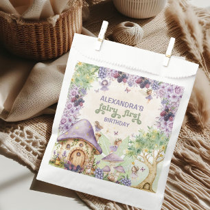 Purple Fairy First Berry First Birthday Favour Bags