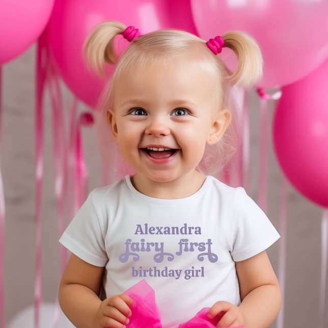 Purple  Fairy First Berry First Birthday Toddler T-Shirt (Creator Uploaded)