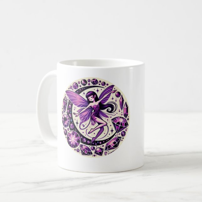 Purple Fairy Illustration                          Coffee Mug (Front Left)