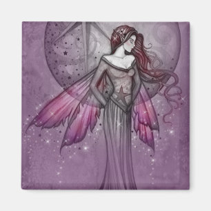 Purple Fairy Magnet by Molly Harrison
