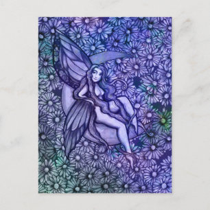 Purple Fairy MoonChild Goddess Moon Child Postcard