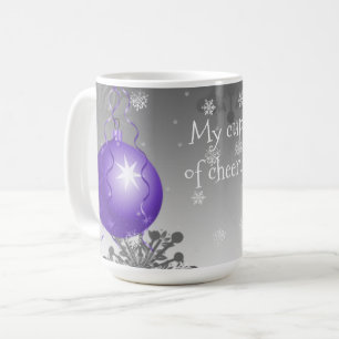 Purple Fancy Christmas Ornament Coffee Mug