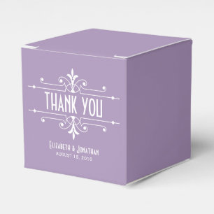 Purple Fancy Ornamental Favour Boxes