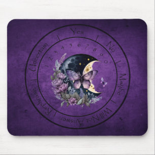 Purple Fantasy Butterfly Pendulum Mat Mouse Pad