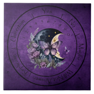 Purple Fantasy Butterfly Pendulum Tile