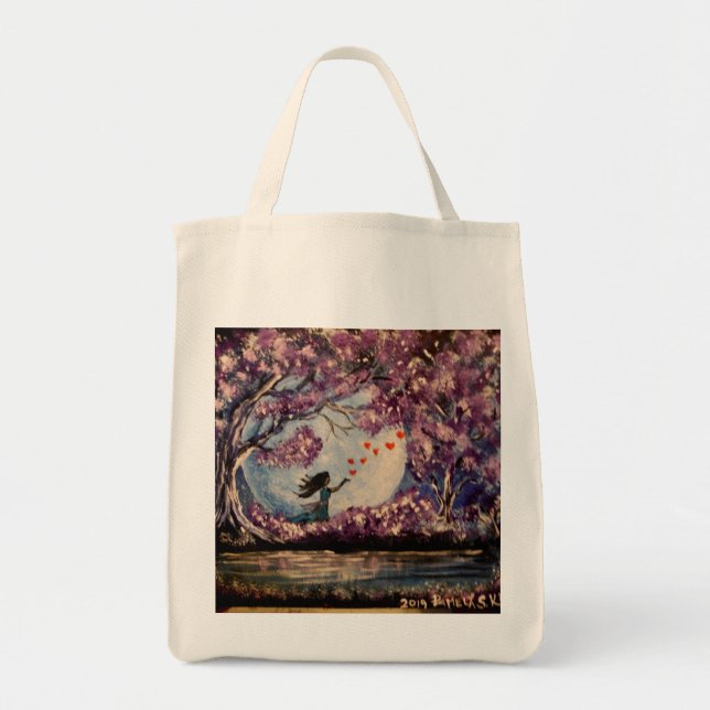 Purple Fantasy Tote Bag (Front)