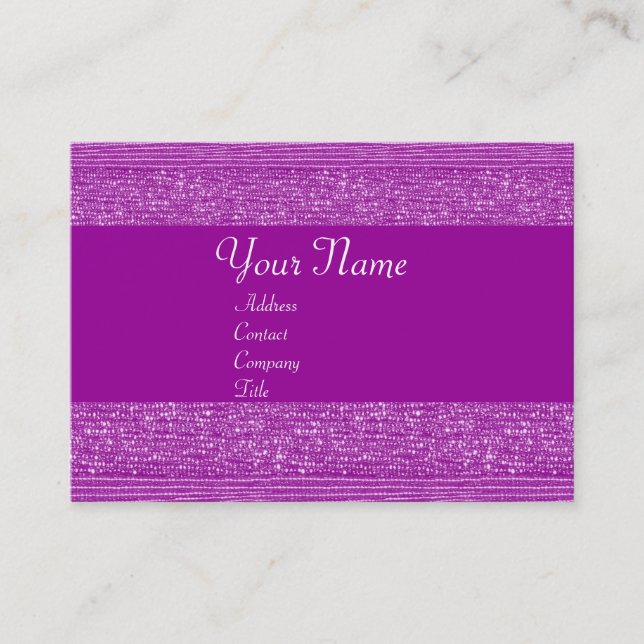 PURPLE FASHION BEADS BUSINESS CARD (Front)