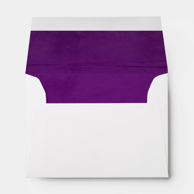 Purple Faux Velvet Textured Look Lining Envelopes (Back (Bottom))