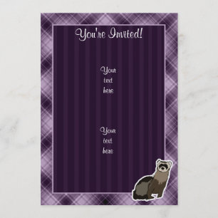 Purple Ferret Invitation