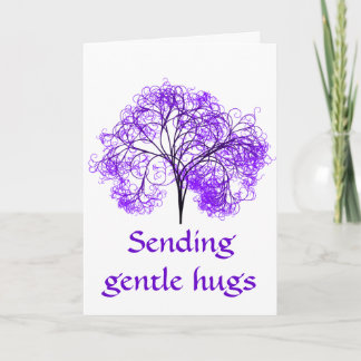 Purple Fibromyalgia Tree Card