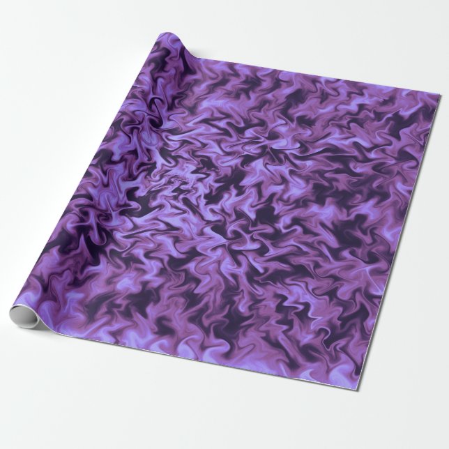 Purple Fire Wrapping Paper (Unrolled)