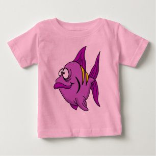 Purple Fish Baby T-Shirt