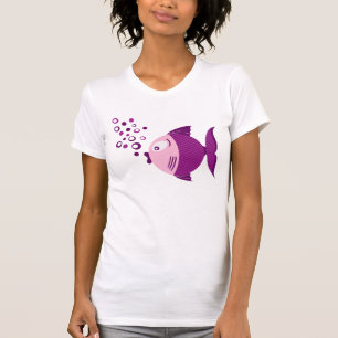 Purple Fish Basic Light Women T-shirt