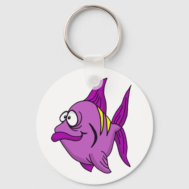 Purple Fish Key Ring (Front)