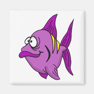 Purple Fish Magnet